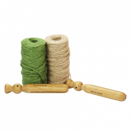 Jute touw met dolly knijper 40 meter jute touw